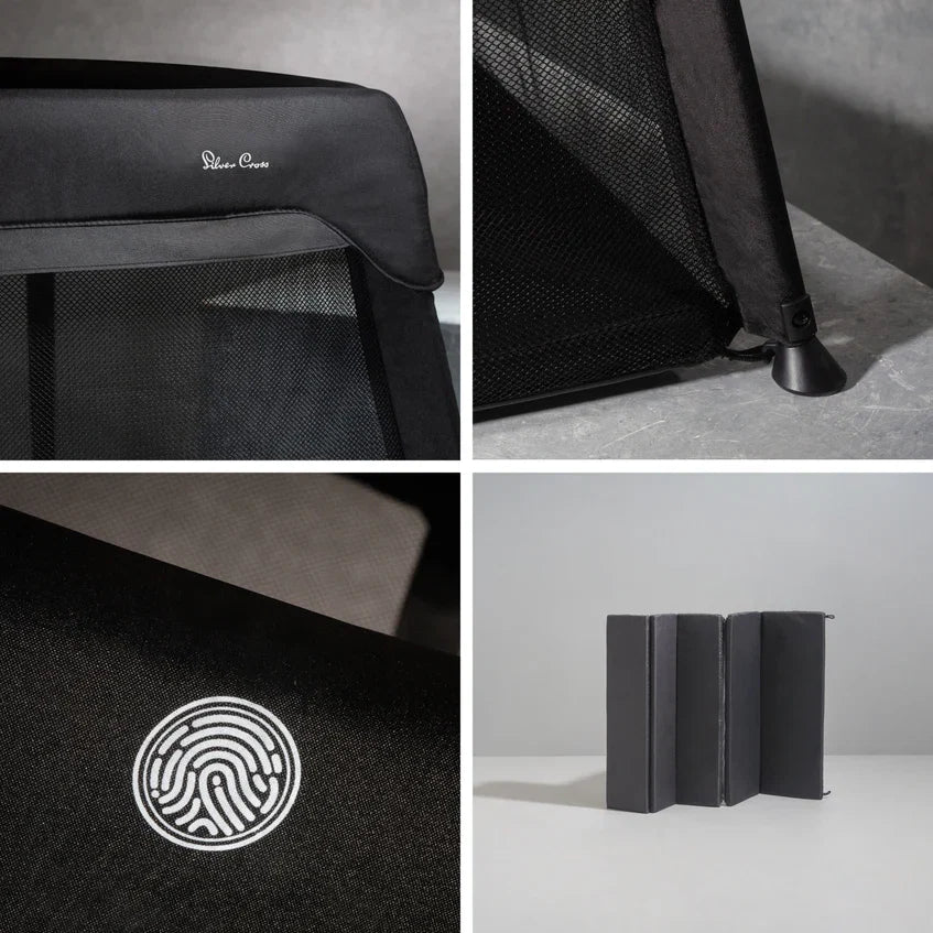 Silver Cross Slumber 3-in-1 Travel Cot – Carbon