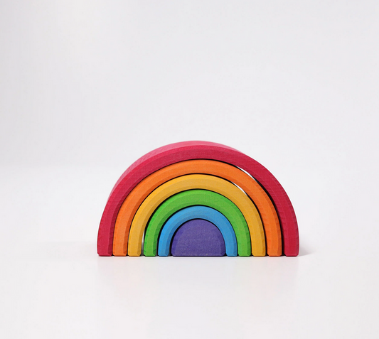 Wooden Rainbow Stacking Toy – Montessori Balancing & Learning Set for Kids