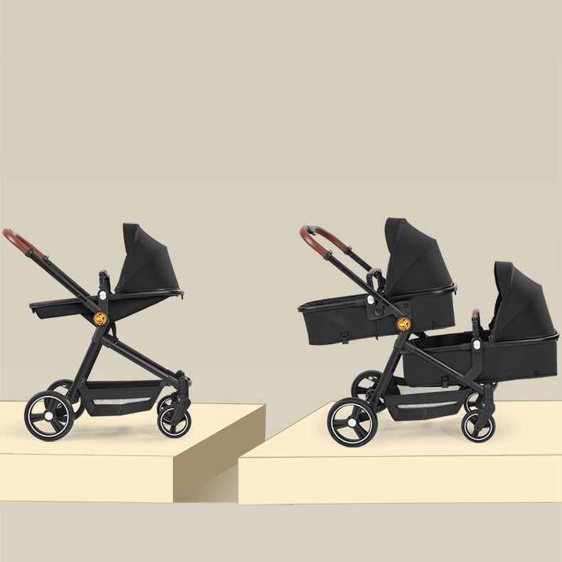 Lightweight Twin Baby Stroller – Foldable Double Pushchair for Travel & Everyday Use