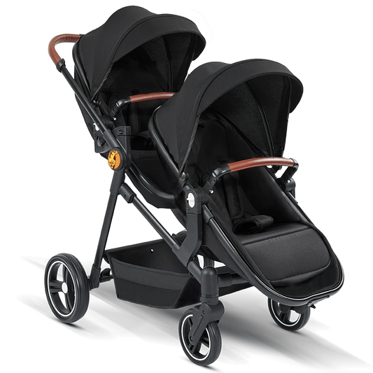 Lightweight Twin Baby Stroller – Foldable Double Pushchair for Travel & Everyday Use