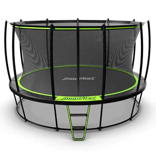 Jumpflex HERO Round Outdoor Trampoline with Safety Enclosure