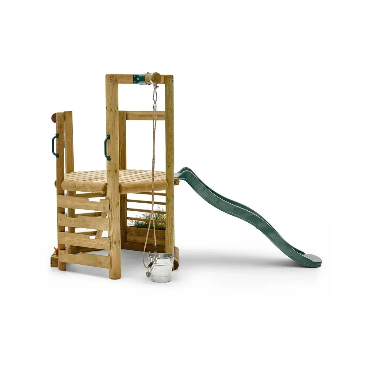 Plum Discovery Woodland Treehouse with Slide – Kids Outdoor Wooden Playset