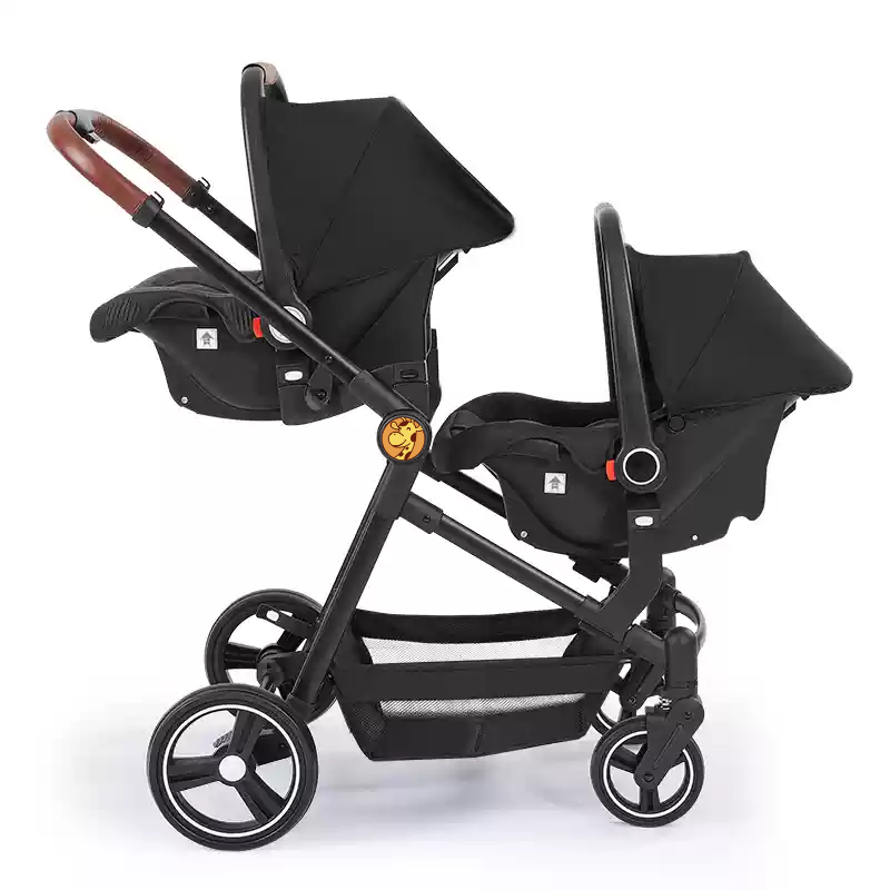 Lightweight Twin Baby Stroller – Foldable Double Pushchair for Travel & Everyday Use