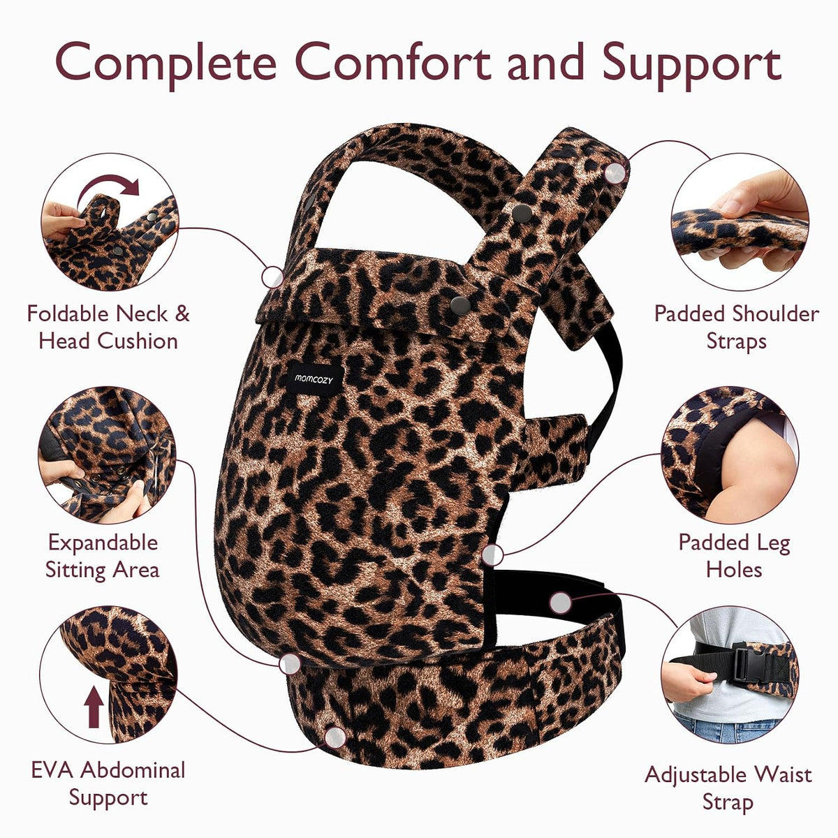 Momcozy PureHug Ergonomic Baby Carrier – Lightweight & Adjustable