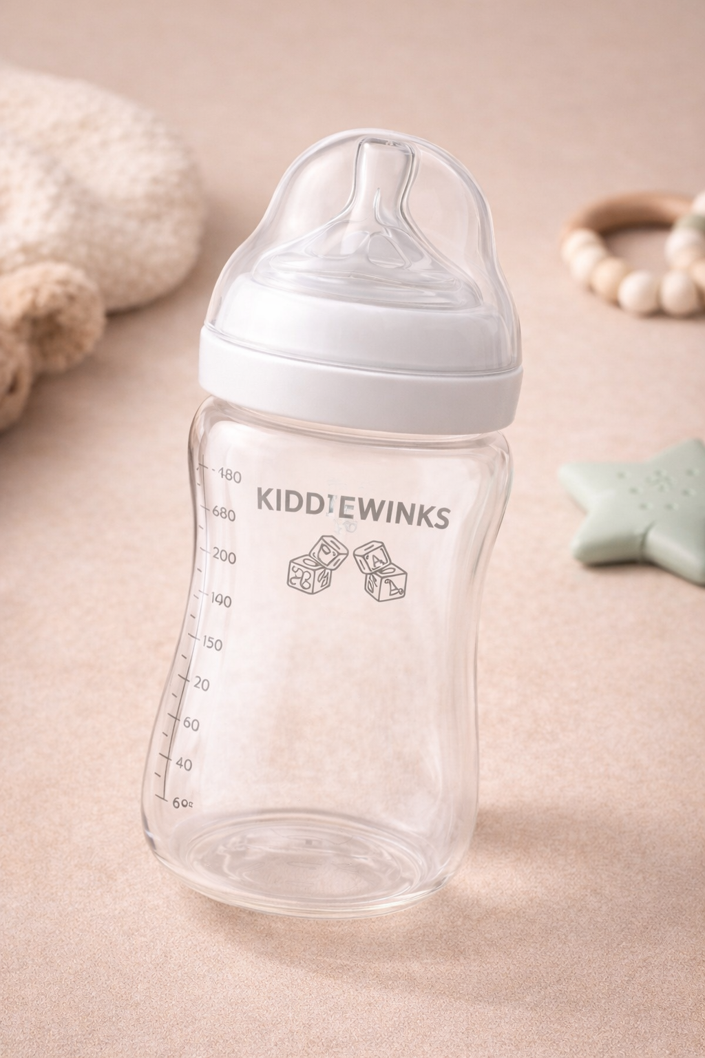 Anti-Colic Baby Feeding Bottle – BPA-Free Newborn Milk Bottle for Babies 0–3 Months