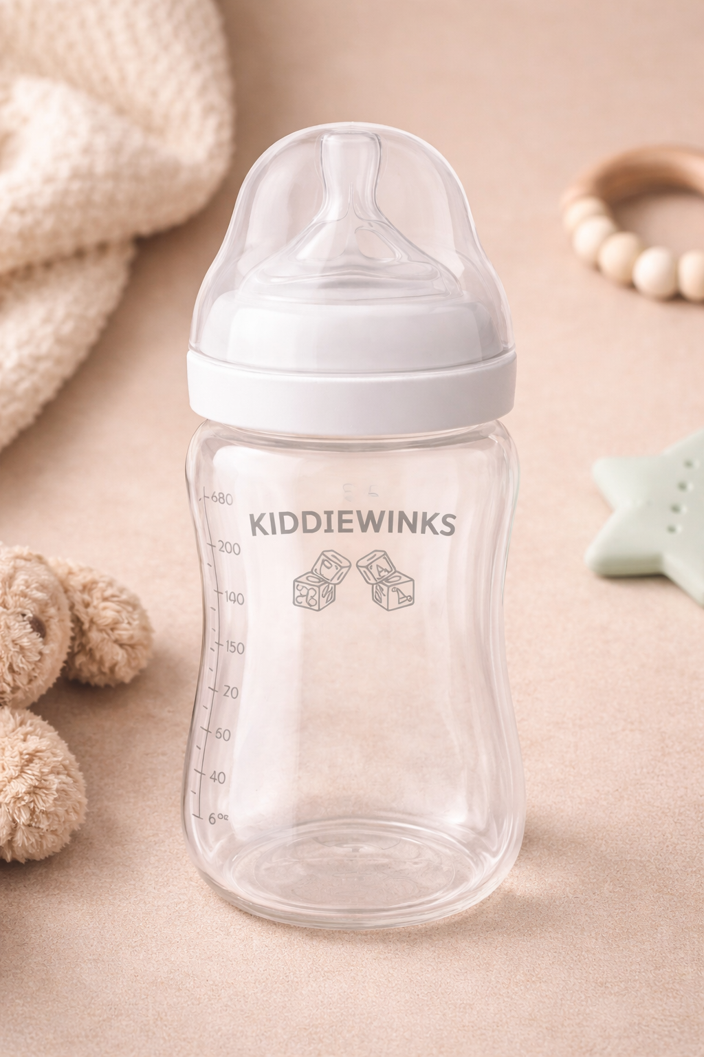 Anti-Colic Baby Feeding Bottle – BPA-Free Newborn Milk Bottle for Babies 0–3 Months